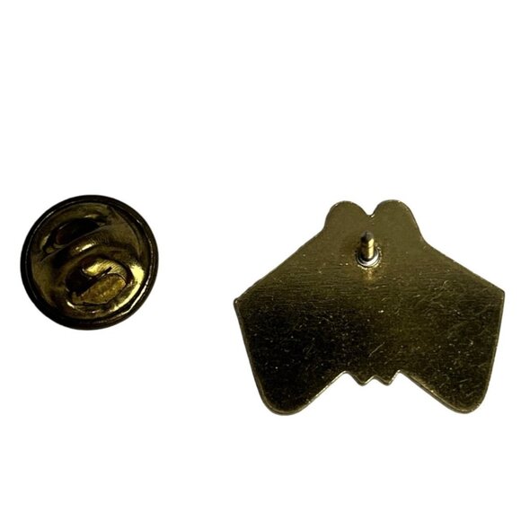 American & Massachusetts Flag Crossed Lapel Pin Set Patriotic Ribbon Pin A513 - Picture 4 of 5